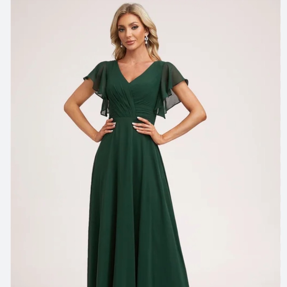 JJs House Dark Green Holiday Dress